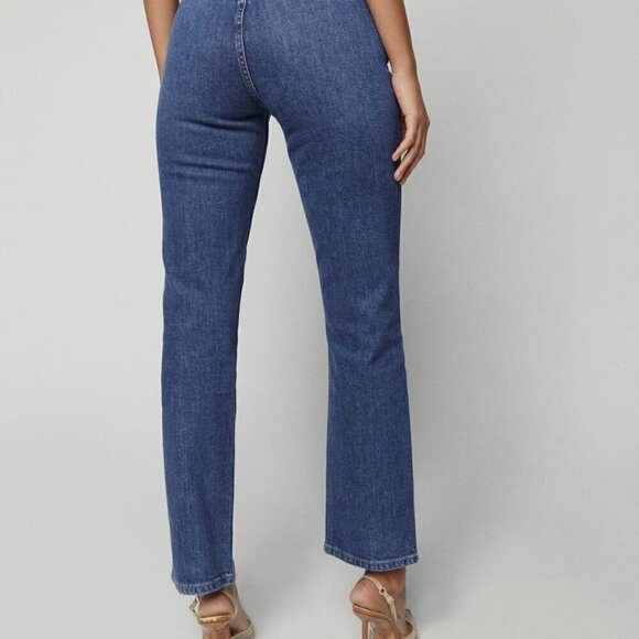 Julianna Zip Mid Rise Straight Leg Jeans - Picture 5 of 6